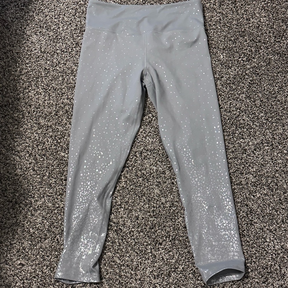Gray sparkle Zyia leggings